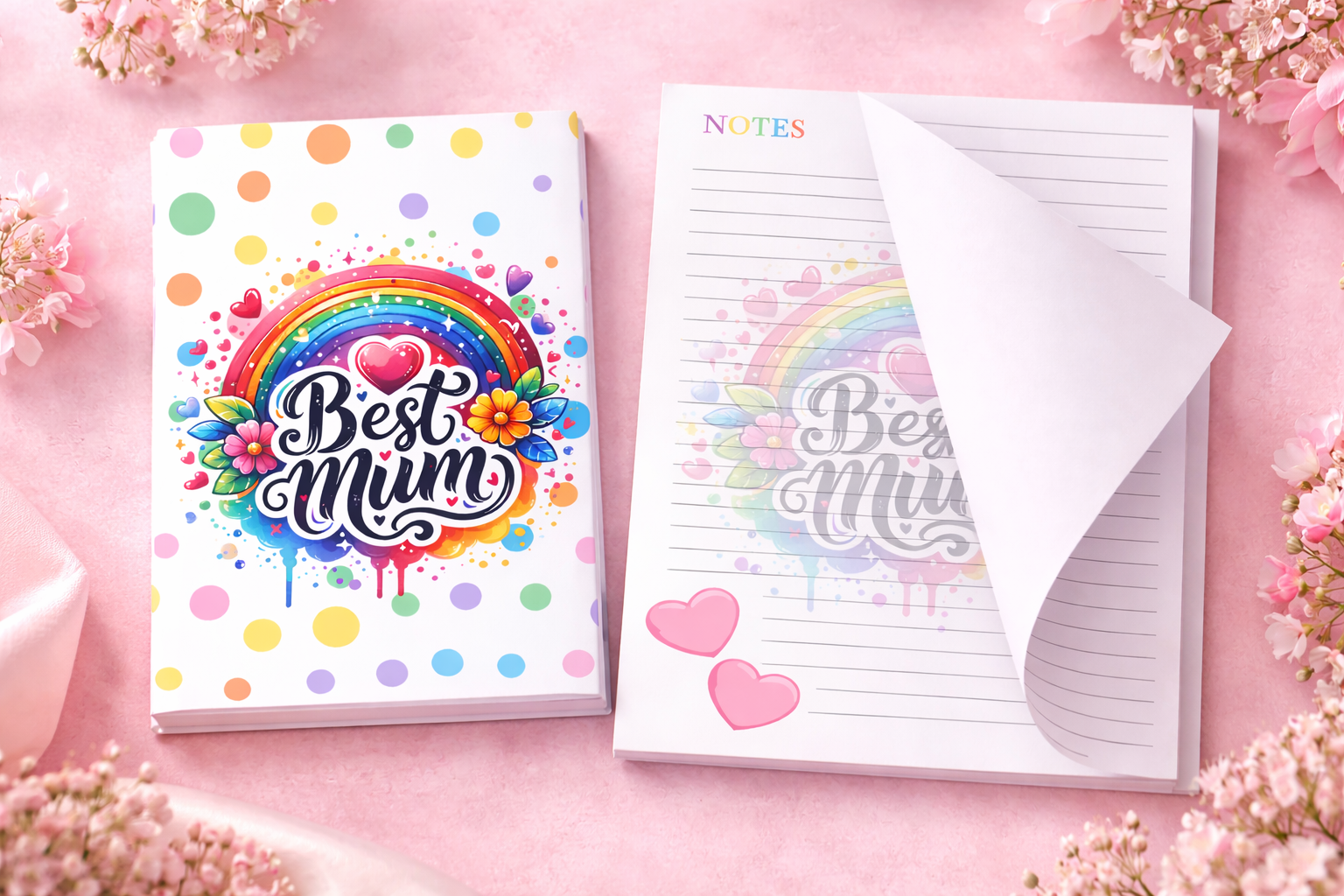 Rainbow Best Mum - Notepad