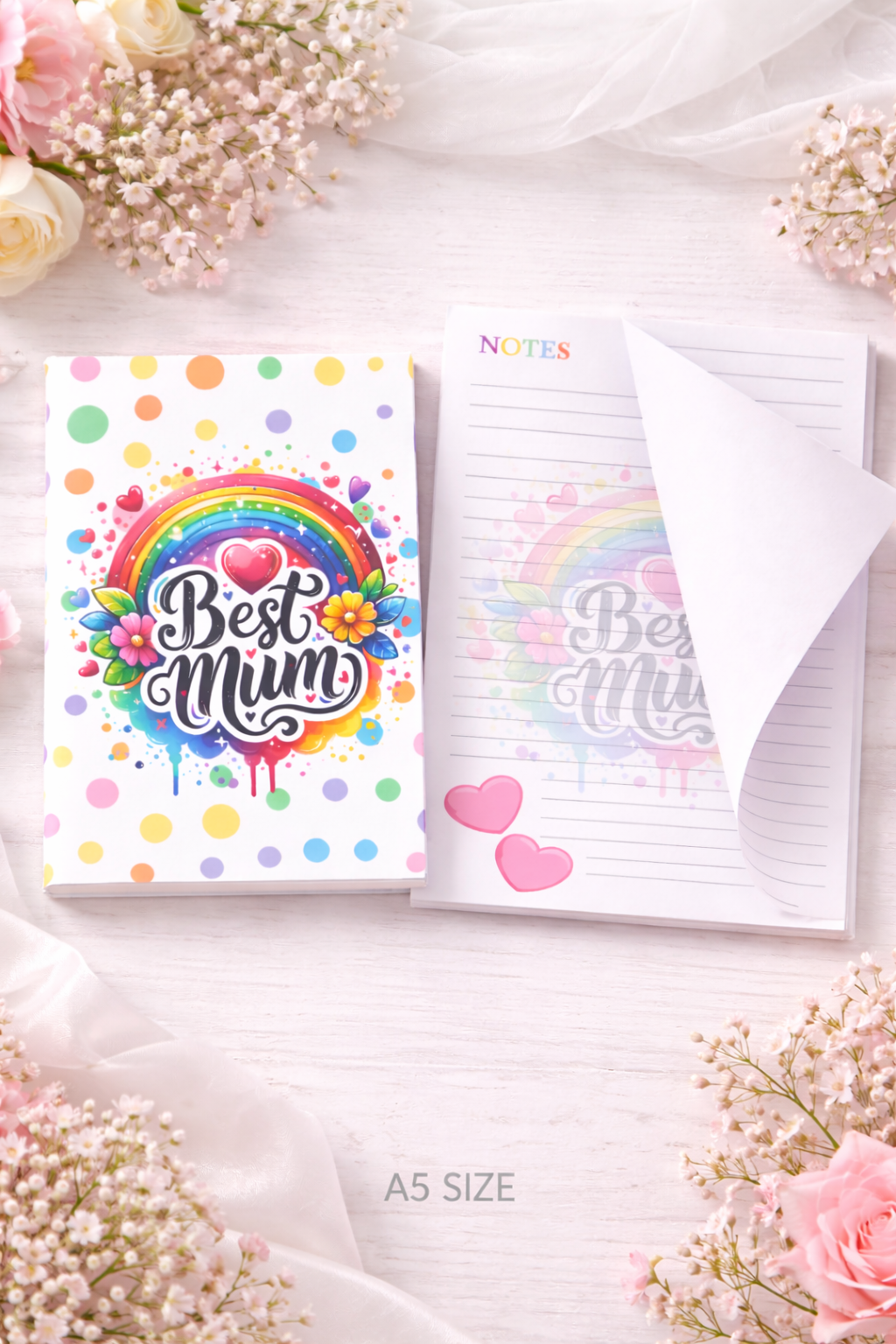 Rainbow Best Mum - Notepad