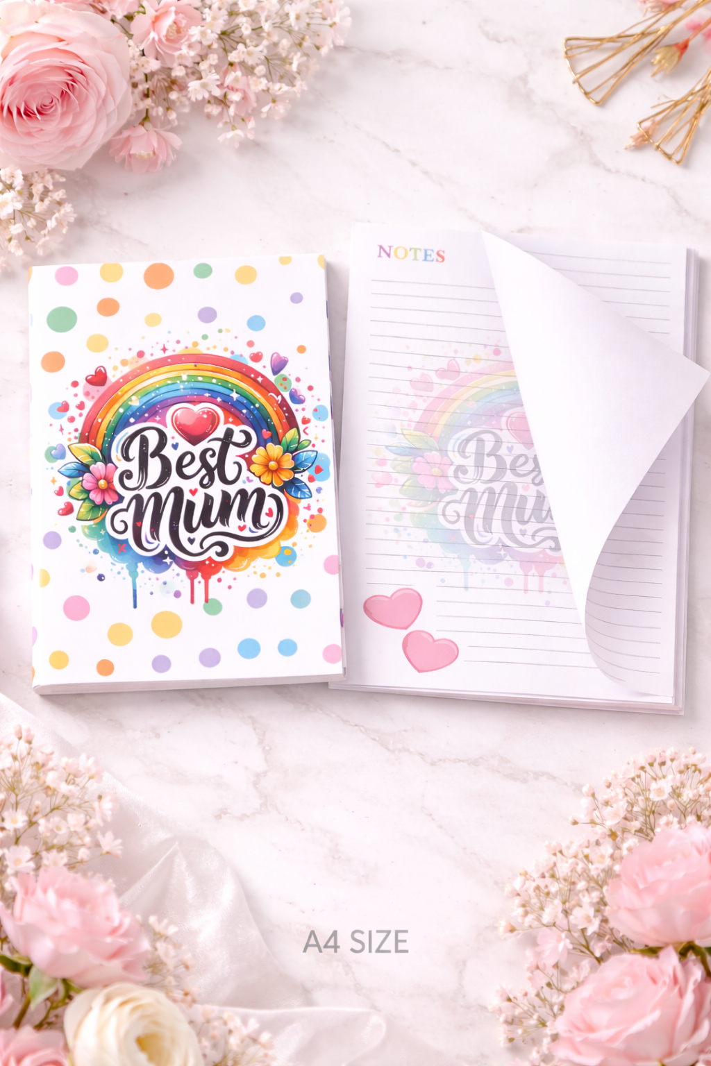 Rainbow Best Mum - Notepad